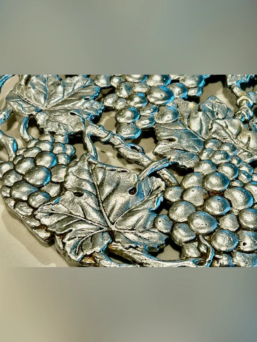Arthur Court Grapevine Metal Trivet
